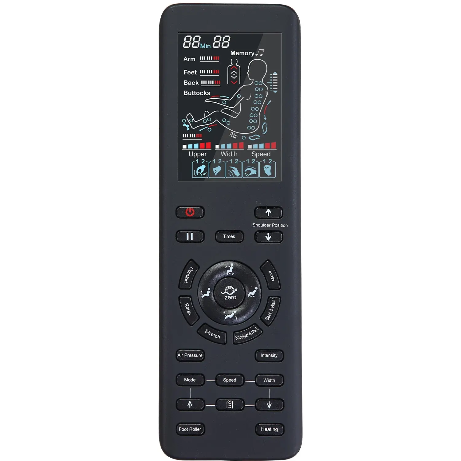 Telecomando LCD per poltrona massaggiante NAIPO modello P (A350) - Image 3