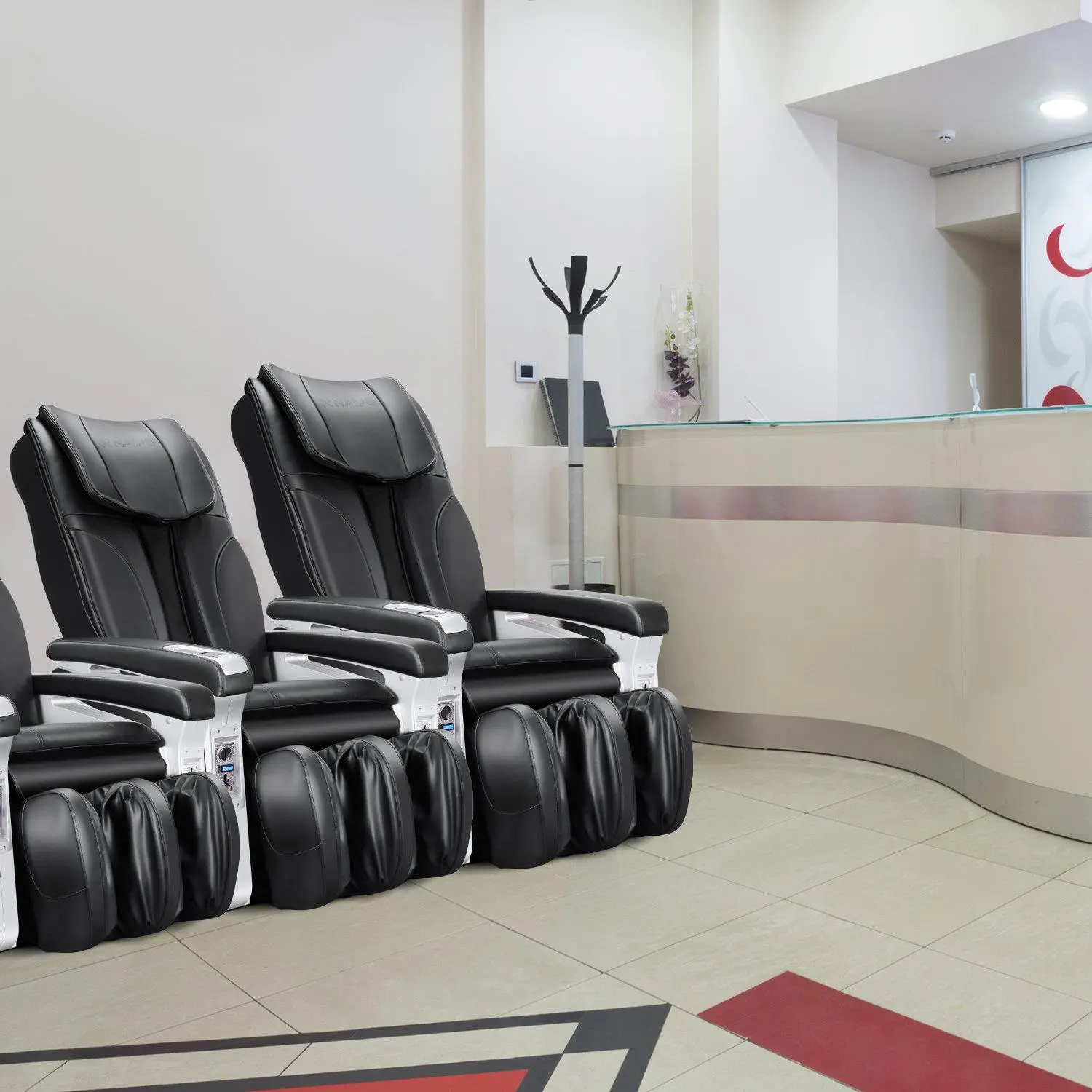 Poltrona da massaggio a gettoni NAIPO, poltrona da massaggio shiatsu, doppio sistema di sicurezza, commerciale, display digitale - Image 6