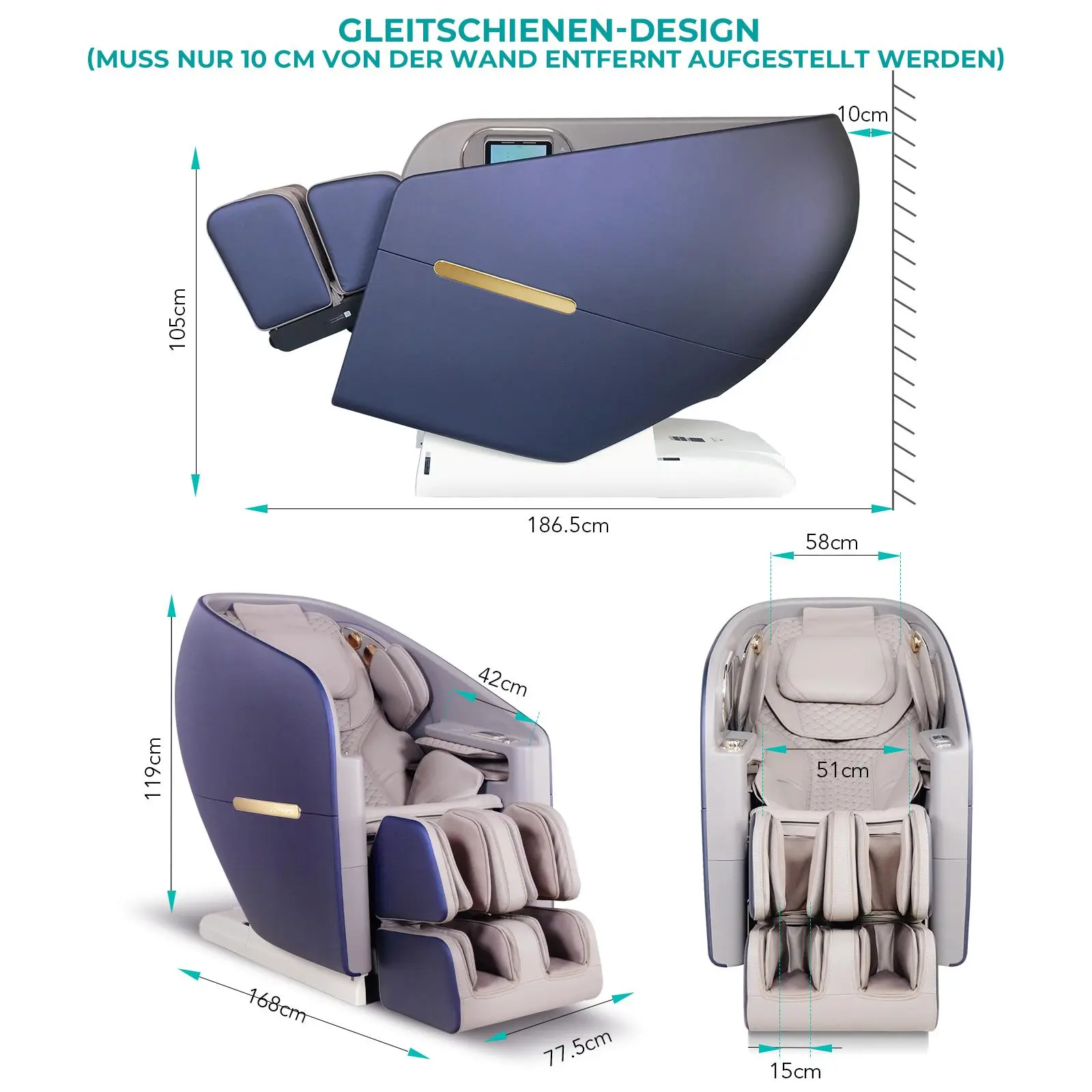 Poltrona massaggiante NAIPO SkySuite con AI - Image 12