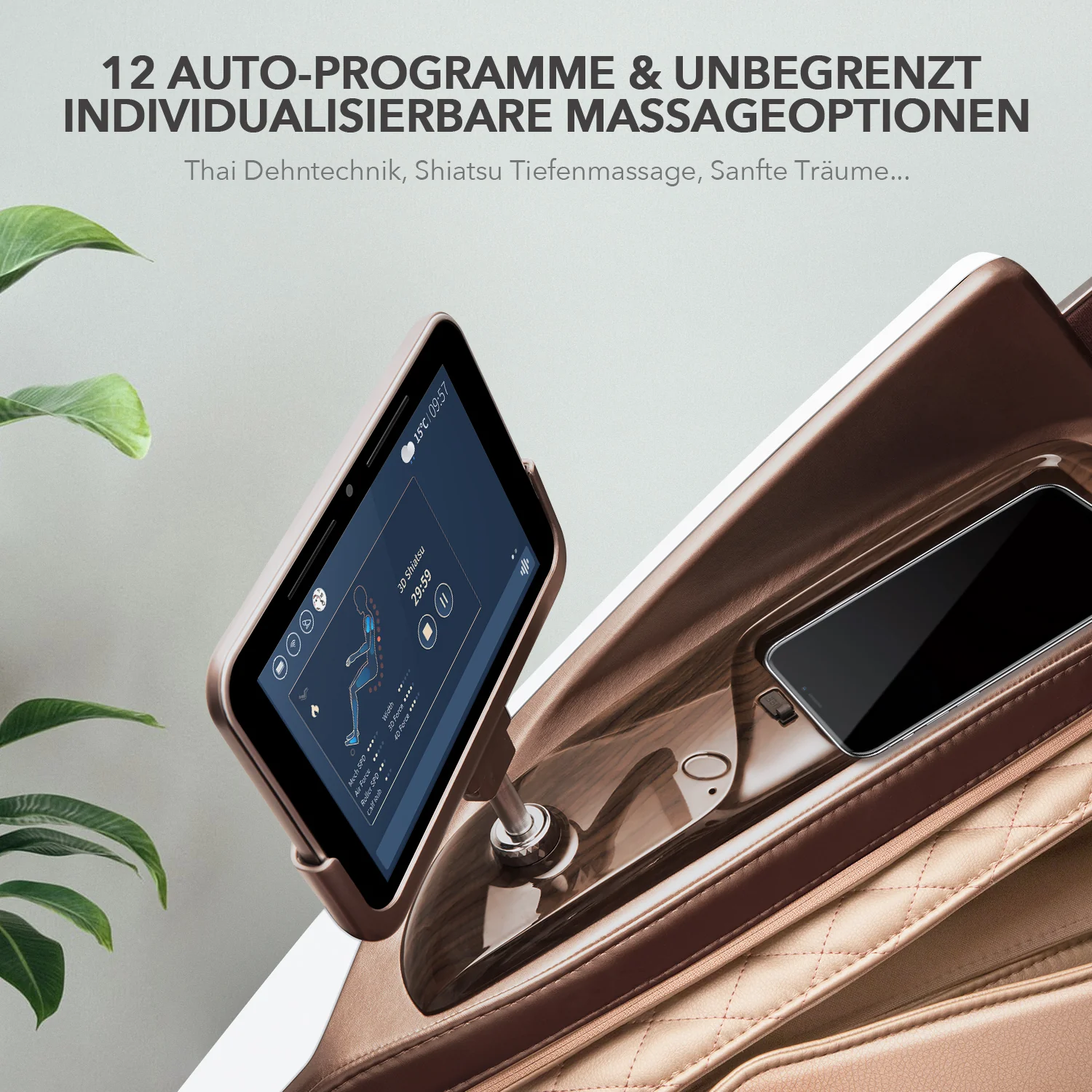 Poltrona massaggiante di alta gamma NAIPO 4D, design a capsula spaziale, tablet integrato, usata/ricondizionata - Image 3