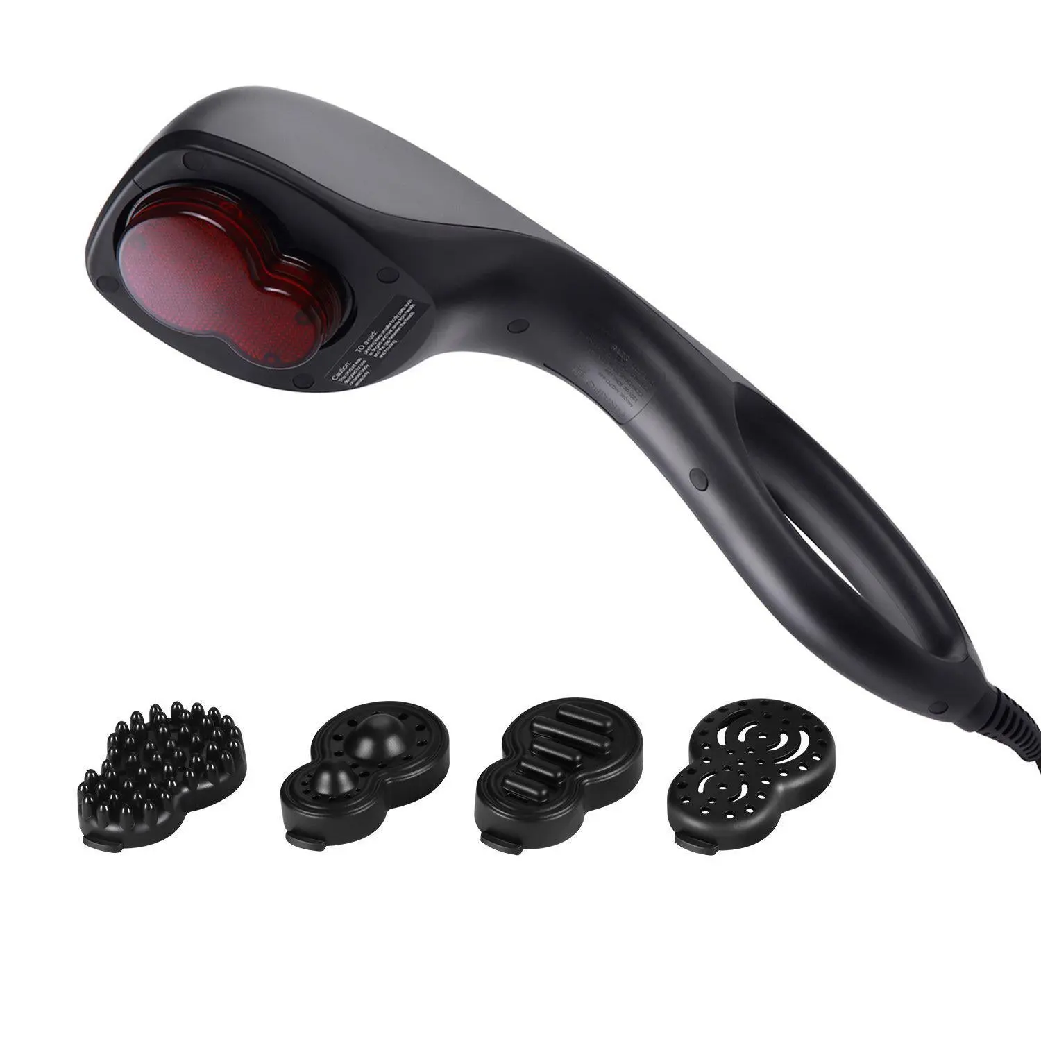 Dispositivo di massaggio NAIPO funzione di calore a infrarossi, 4 accessori, diverse intensità - Image 9