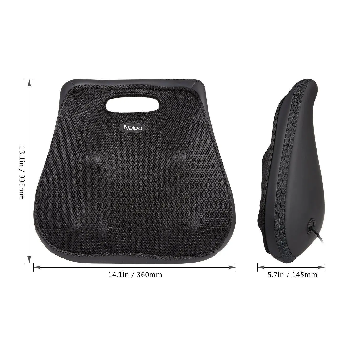 Massaggiatore schiena NAIPO, Shiatsu, funzione calore, massaggiatore, presa EU - Image 6