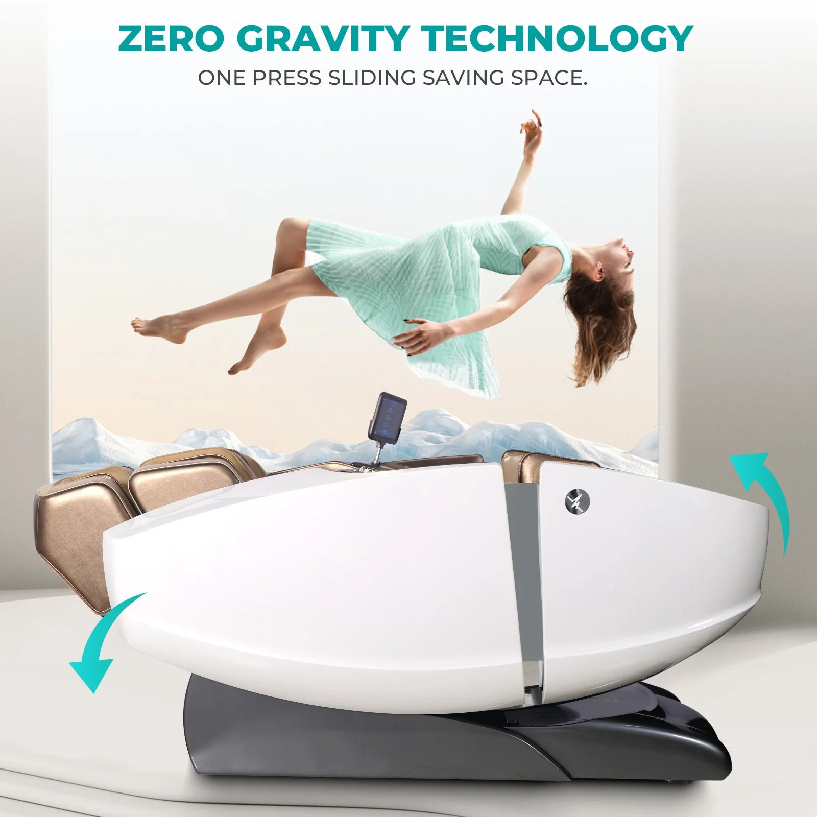 Poltrona massaggiante di alta gamma NAIPO modello L Space Capsule con intelligenza artificiale, revisione generale/ricondizionata - Image 7