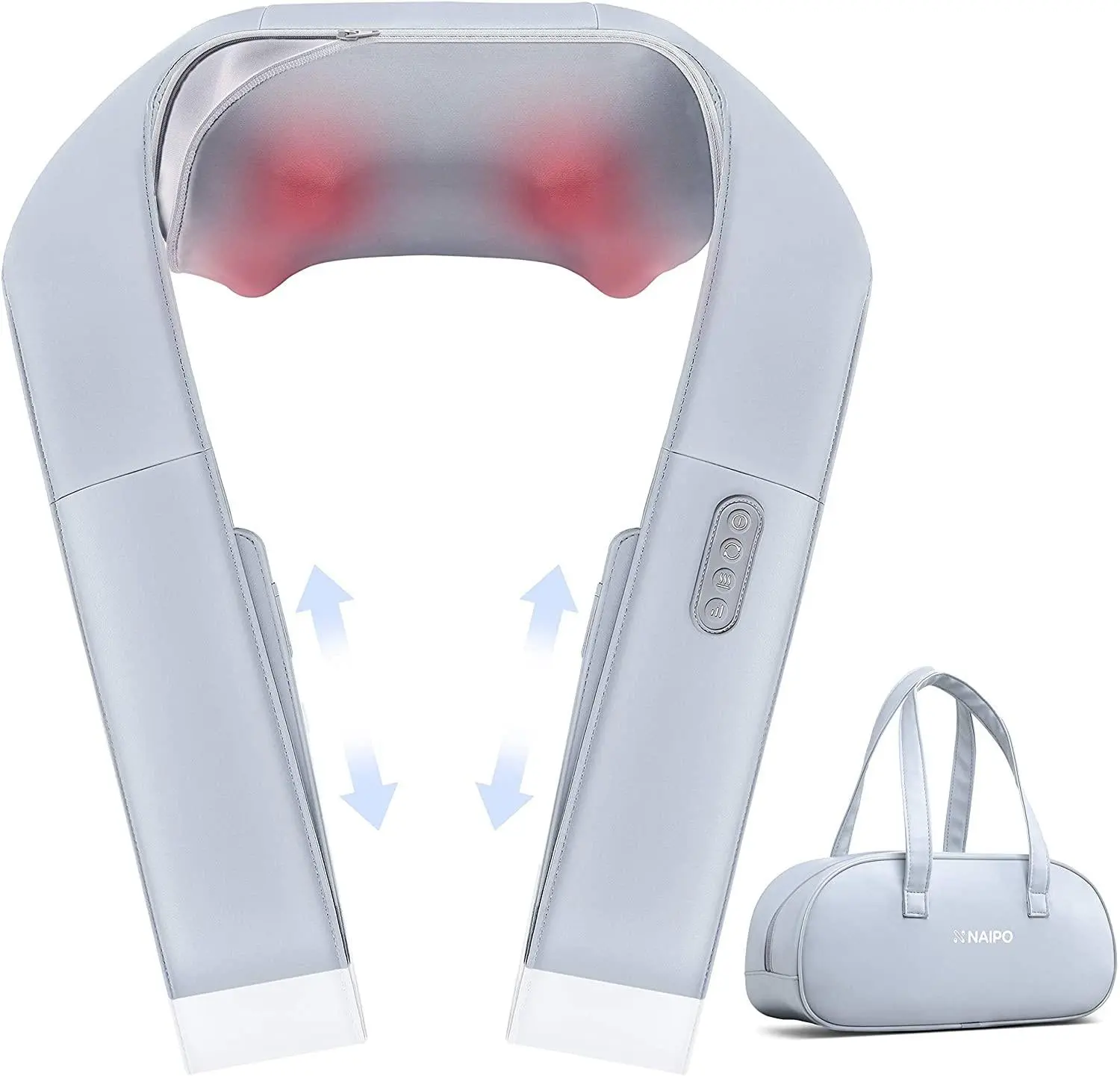 NAIPO oCuddle™️ Massaggiatore Shiatsu, Infrarossi, incl. Borsa per il trasporto, Massaggiatore per il collo - Image 13