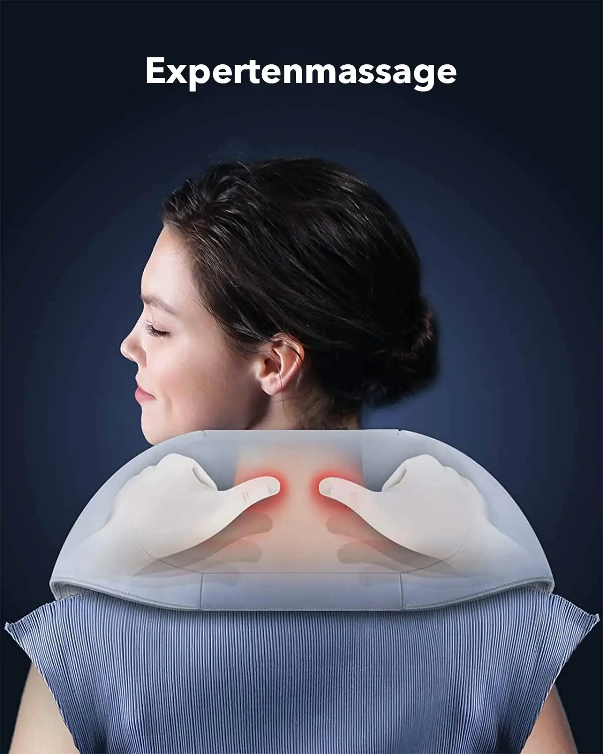 NAIPO oCuddle™️ Massaggiatore Shiatsu, Infrarossi, incl. Borsa per il trasporto, Massaggiatore per il collo - Image 3