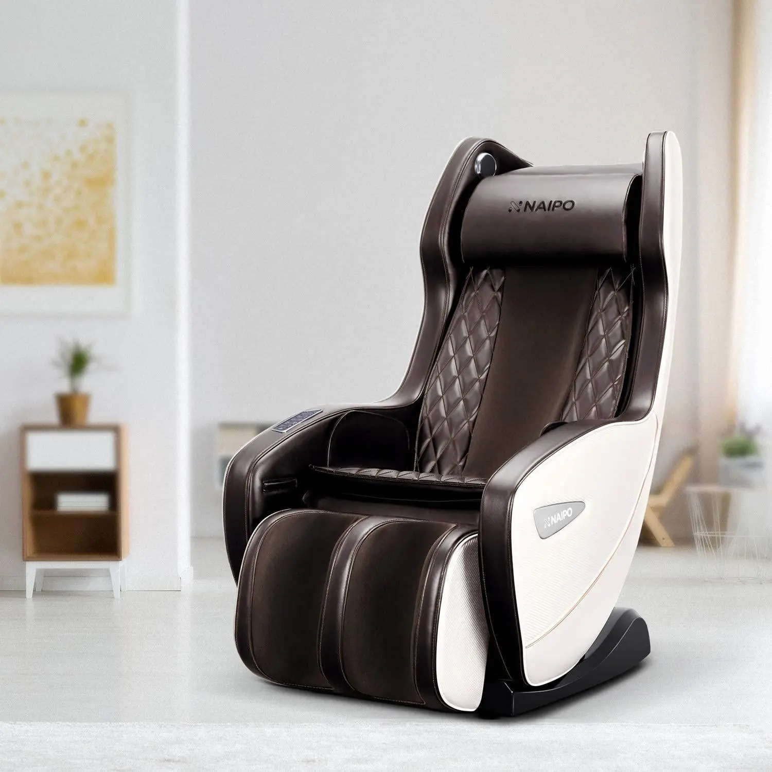 Poltrona da massaggio premium NAIPO, premio per il design, Bluetooth, funzione reclinabile, salvaspazio - Image 10