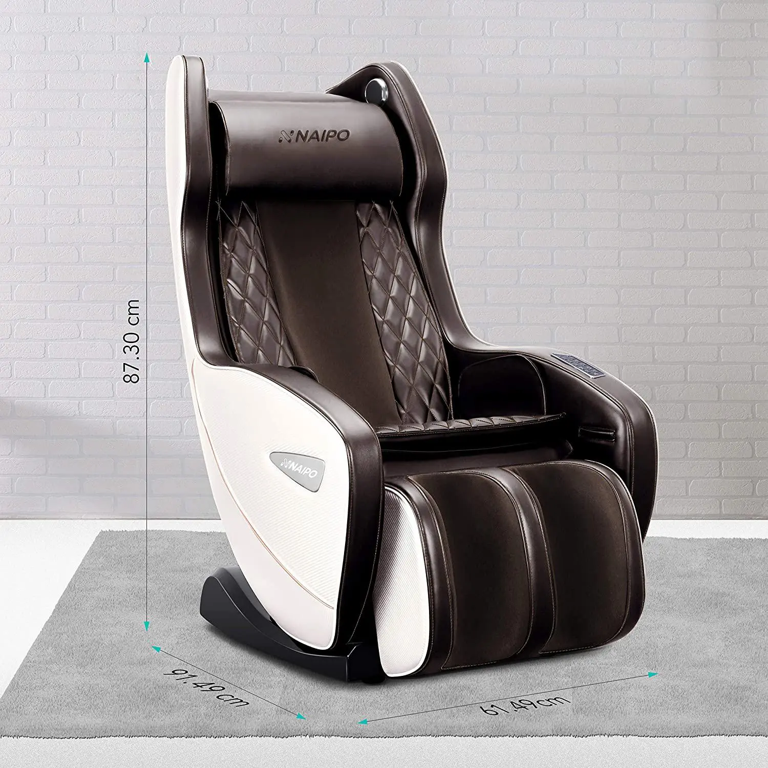 Poltrona da massaggio premium NAIPO, premio per il design, Bluetooth, funzione reclinabile, salvaspazio - Image 6
