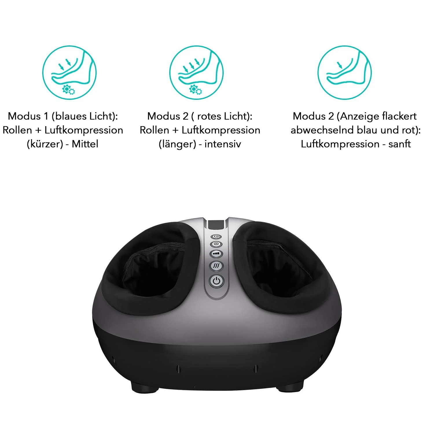 NAIPO Massaggiatore plantare con funzione riscaldante e massaggio Shiatsu - Image 6