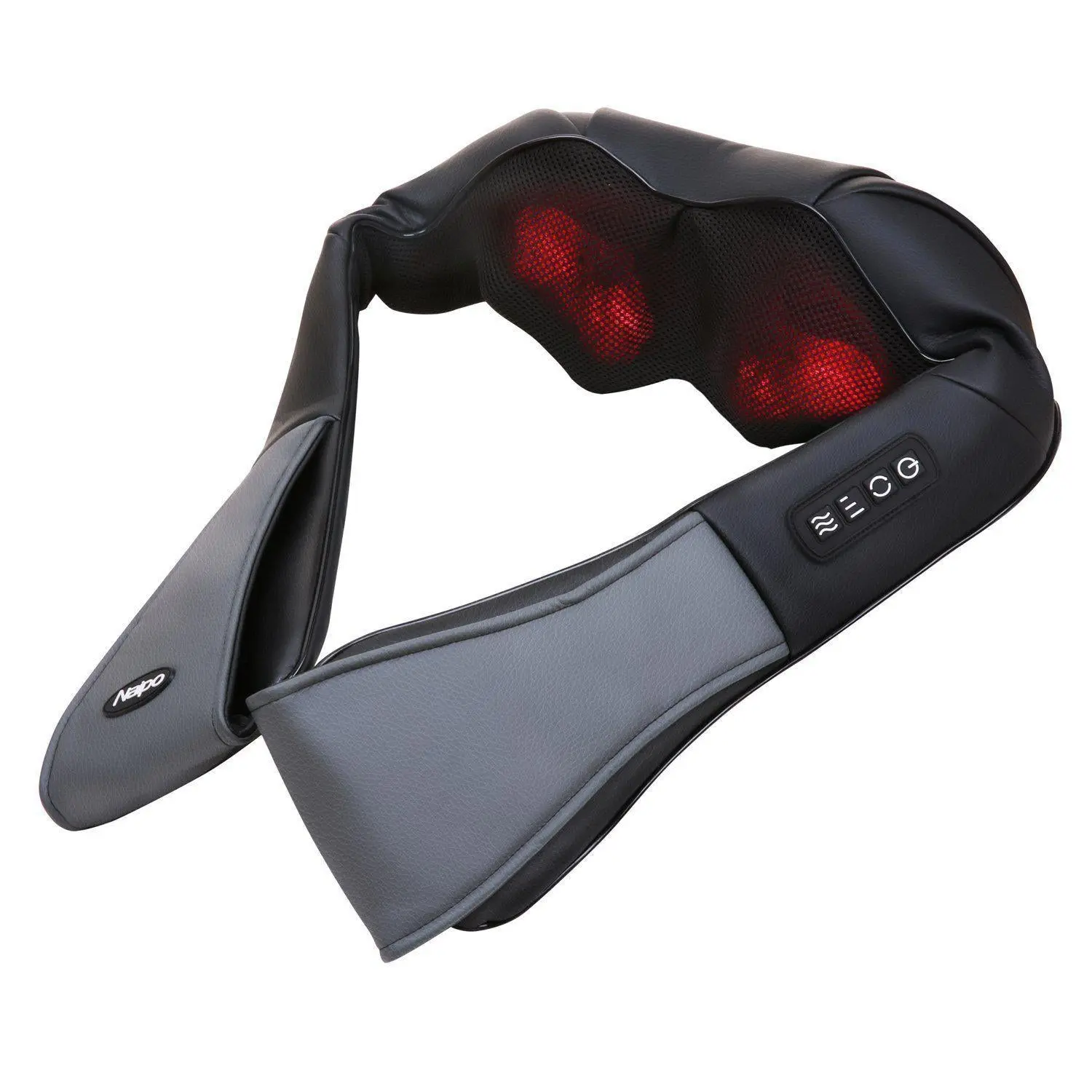 Massaggiatore NAIPO, cuscino cervicale Shiatsu elettrico, funzione calore, cablato - Image 3