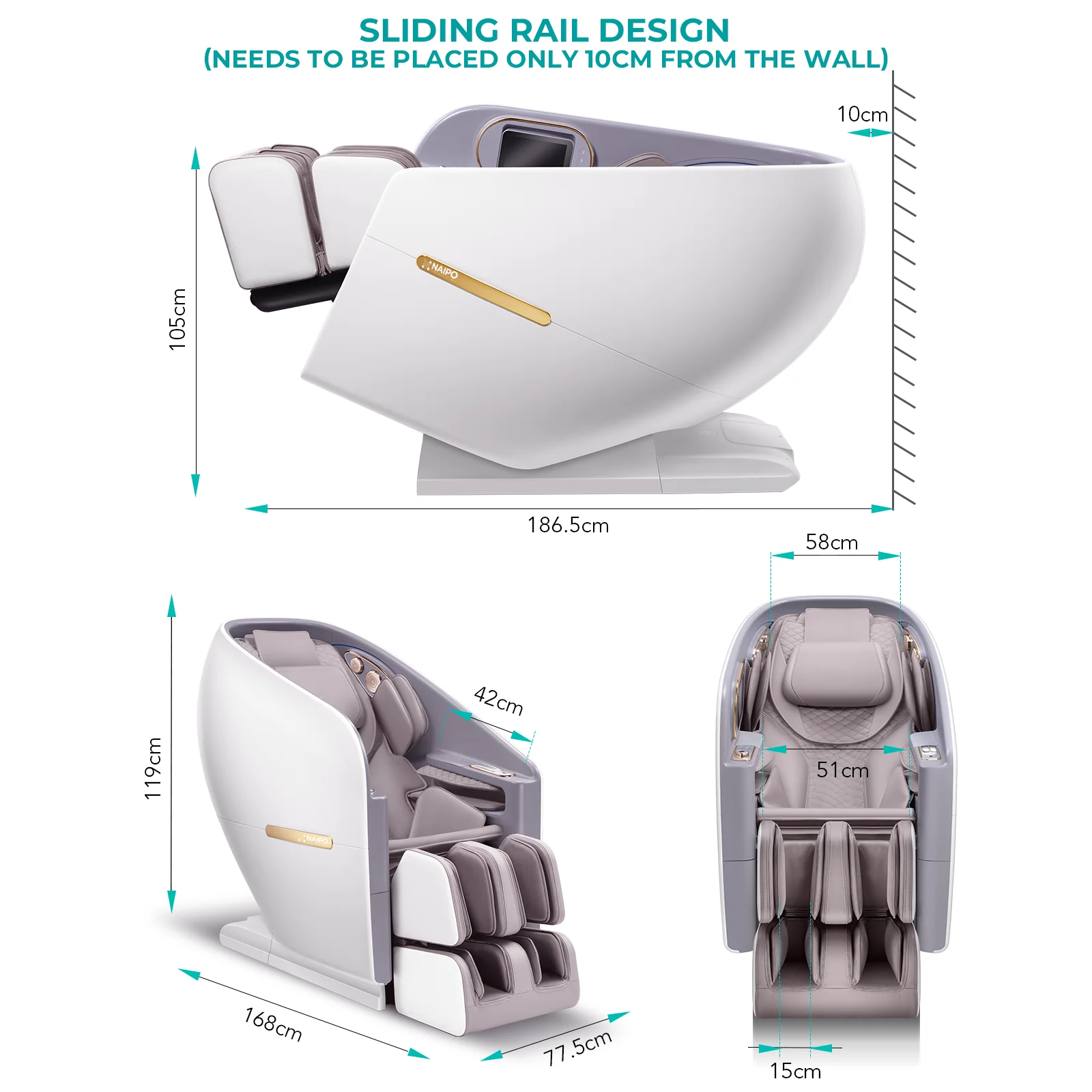 Poltrona massaggiante NAIPO SkySuite con AI - Image 6
