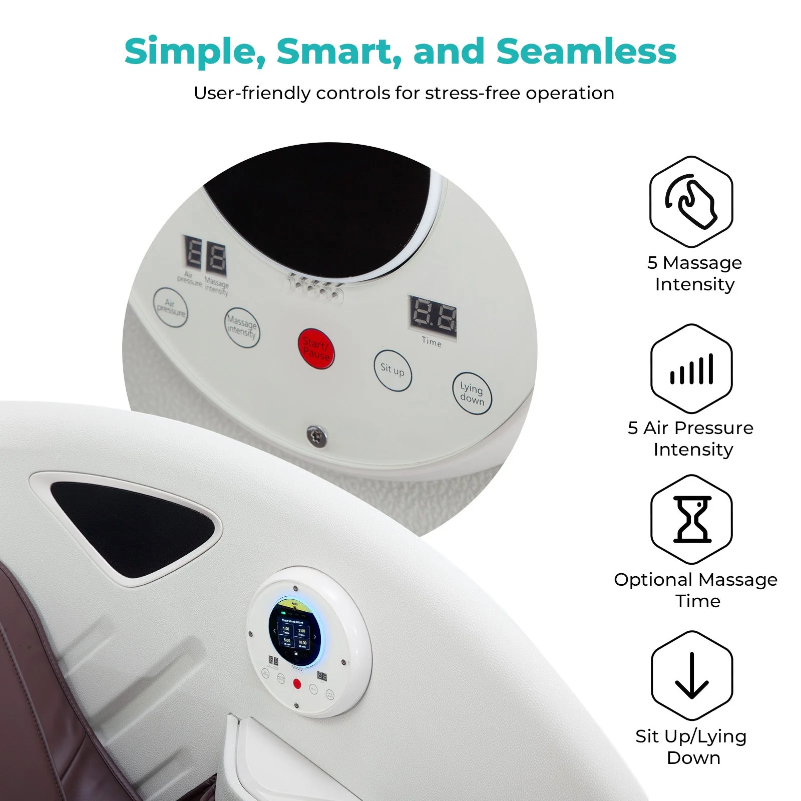 Poltrona massaggiante per distributore automatico Naipo, sistema di pagamento con carta NFC/RFID, tempo/prezzo del massaggio regolabile - Image 3